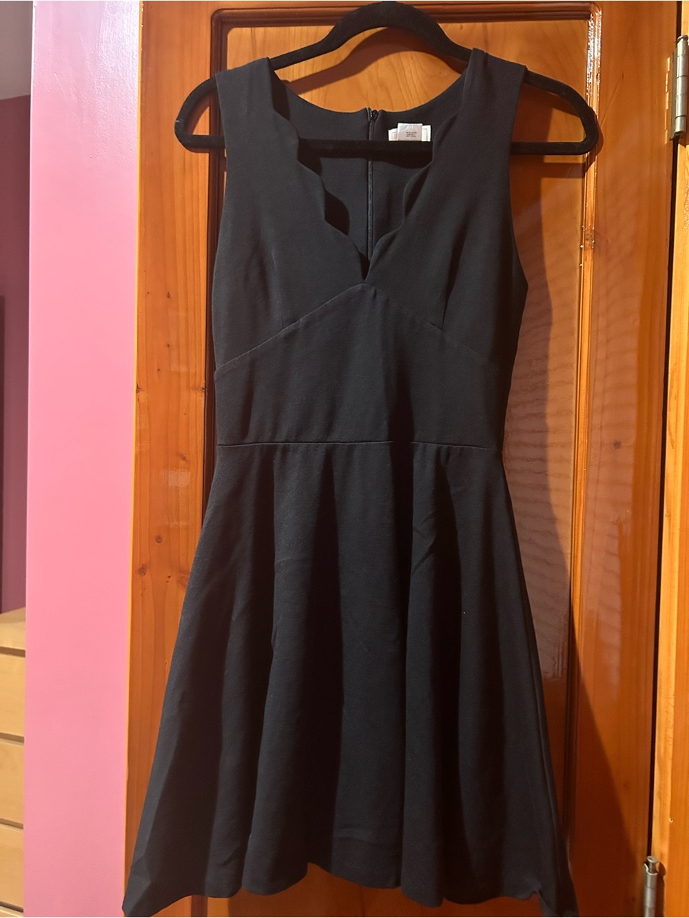 love...ady Black Sleeveless Fit-and-Flare Mini Dress